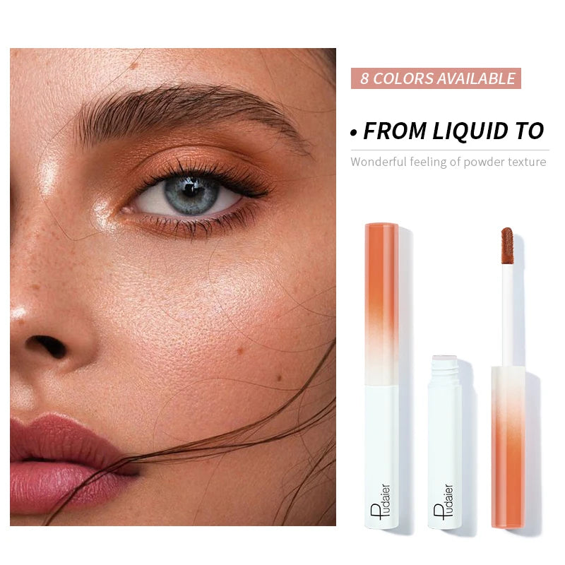 Matte Liquid Eyeshadow Waterproof Long Lasting Easy Eye Contour Blush