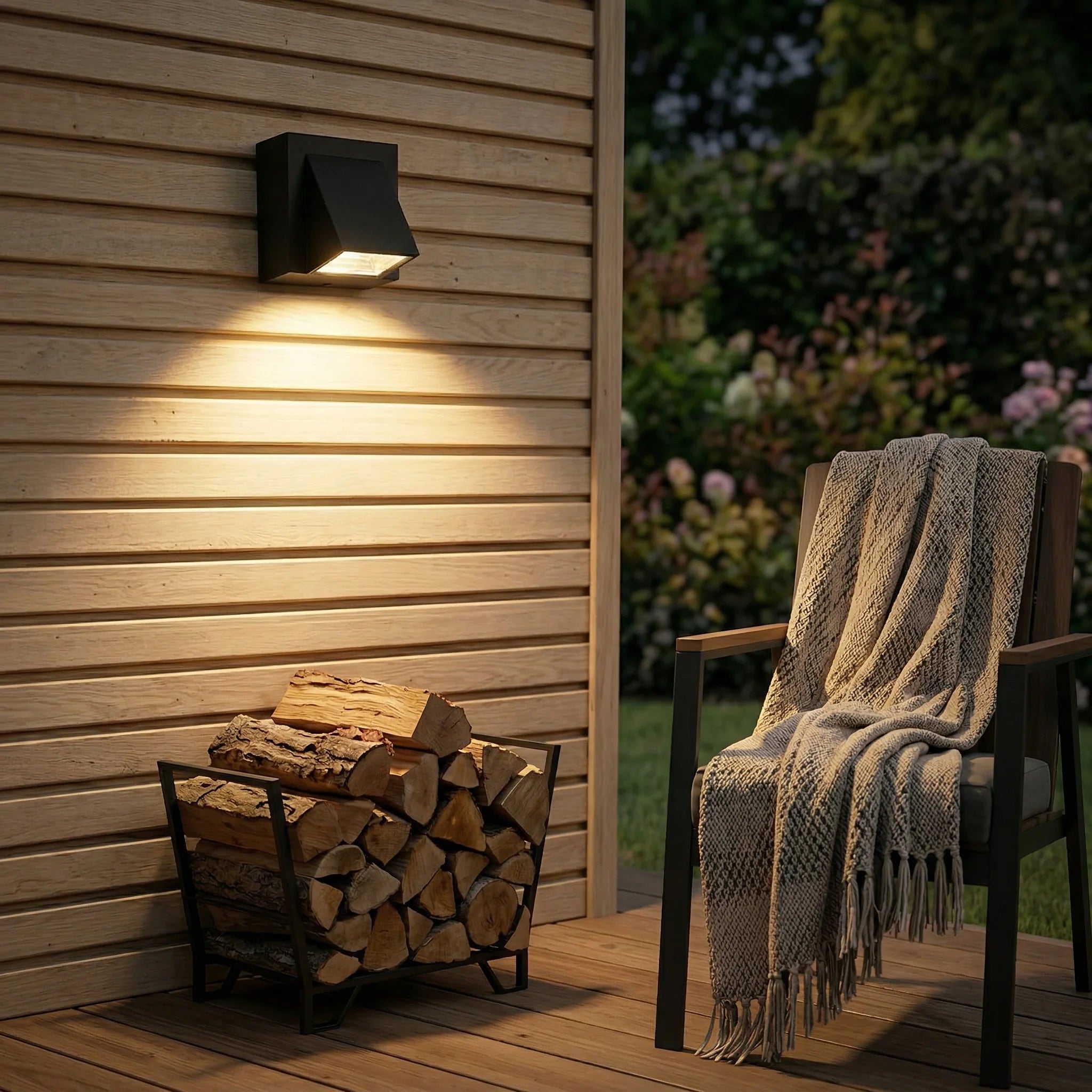 Outdoor LED Wall Light Waterproof IP65 Plastic Wall Sconce AC110V 220V Balcony Garden Porch Decorative Lighting Fixture for Home Zpaxo