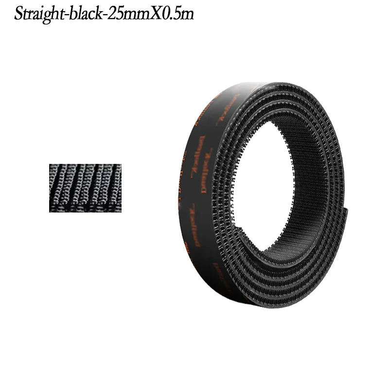 Double Sided Adhesive Mushroom Reclosable Fastener Black& Transparent