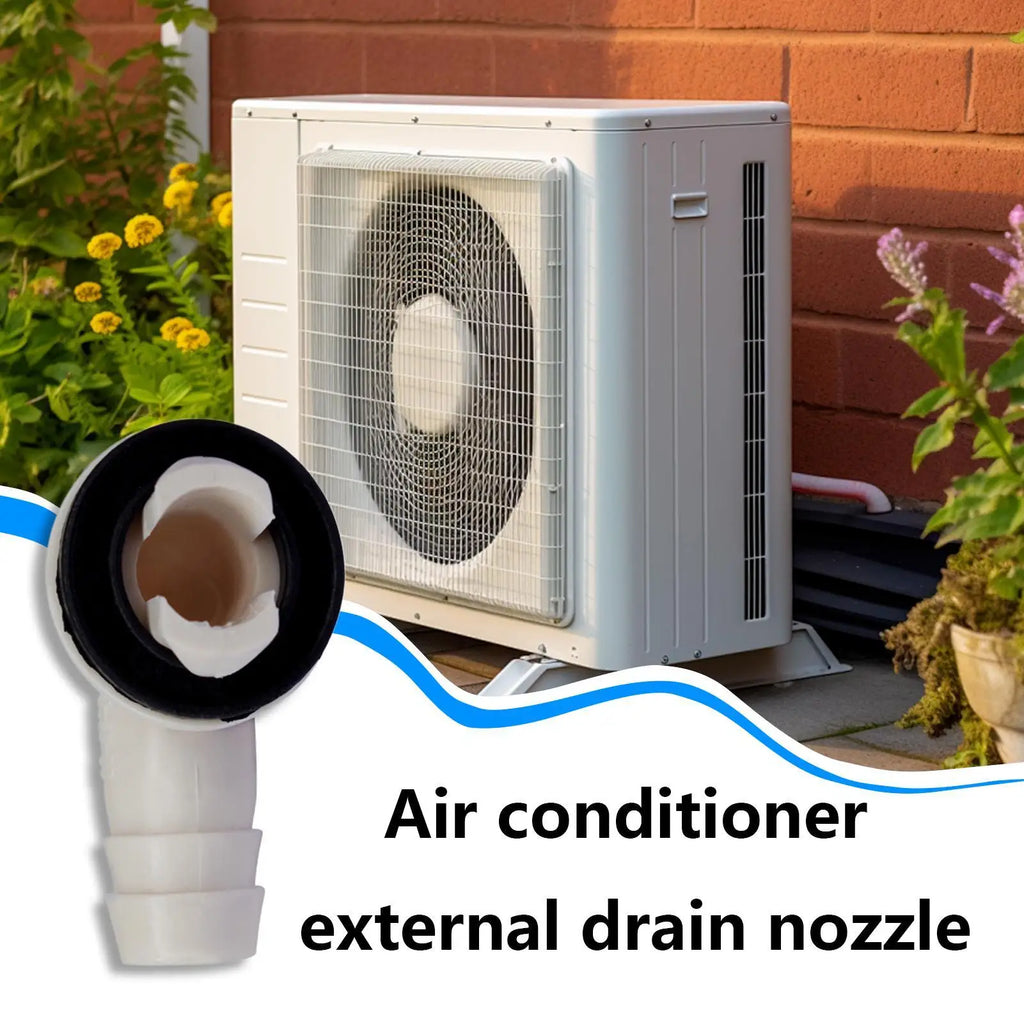 Air Conditioner Drain Hose Connector Drain Hose Spout Nozzle Lightweight Elbow Fitting for Home Users and Professional Zpaxo