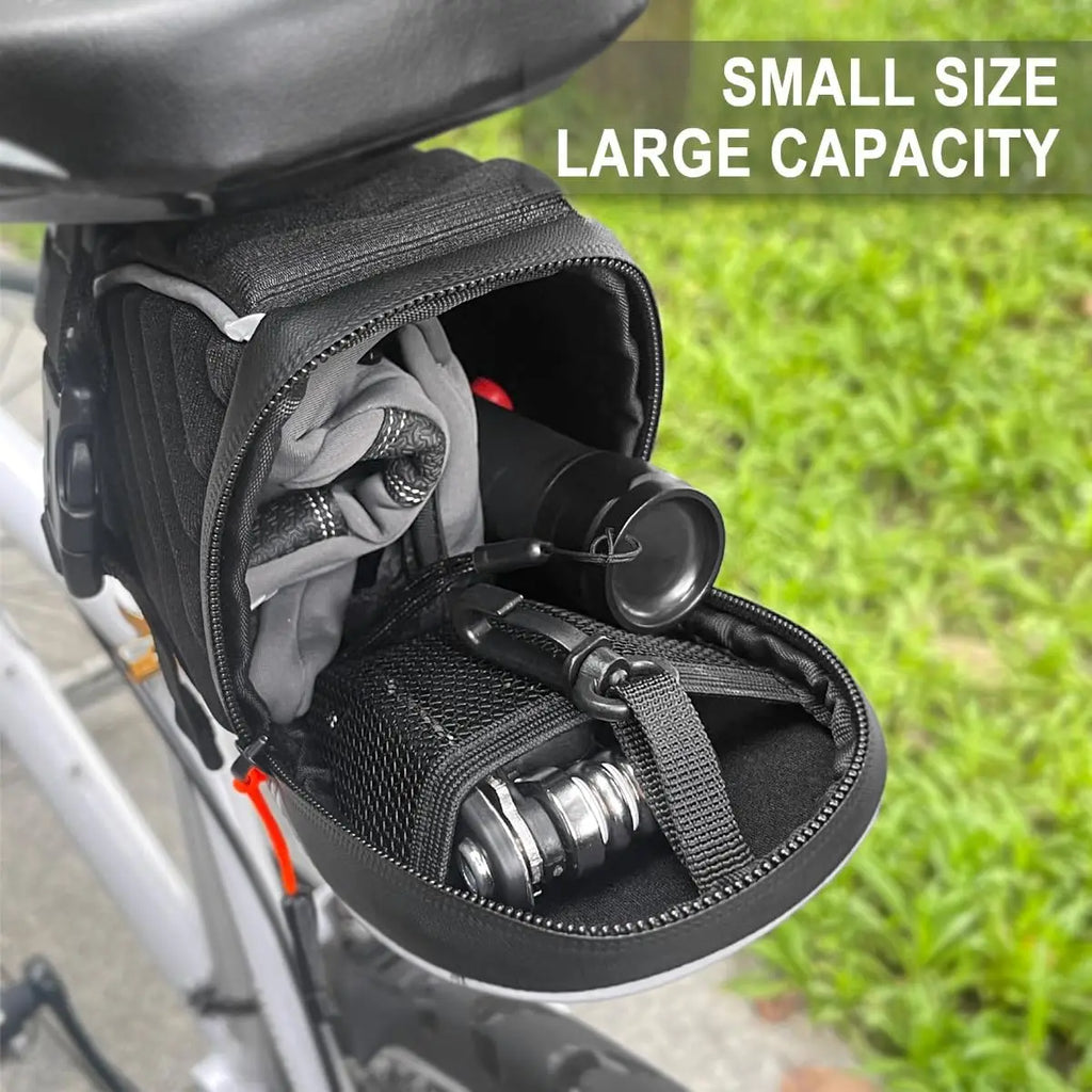 Toptrek Bike Seat Bag Waterproof Bicycle Saddle Bag Under Seat Reflective Bicycle Under Seat Pouch for MTB Road Bike Accessories Zpaxo