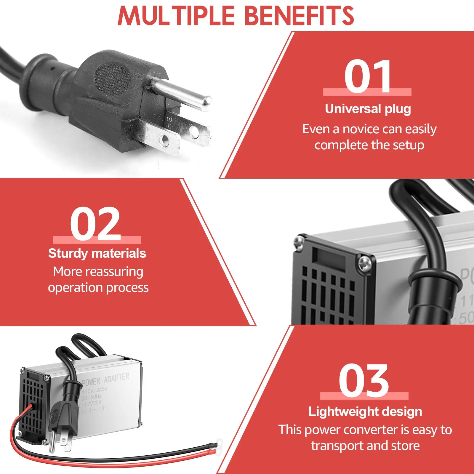 110V-245V to 12V Power Converter Adapter Diesel Heater Convert Multiple Safety Mechanism Power Supply Transformer Adapter Zpaxo