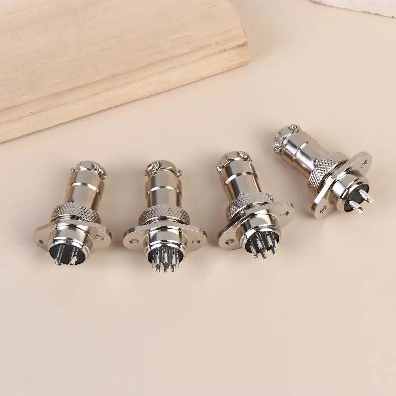 GX16 Square Flange Male Female Connector 2 10 Pin Plug Socket Audio Zpaxo