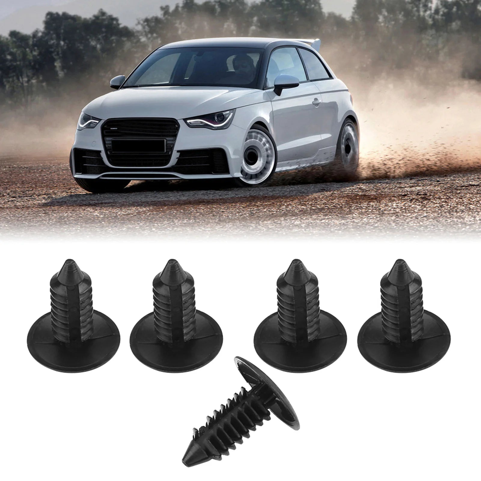 Car Door Trim Bumper Rivets Clip Screws Push Fastener Retainer Clips
