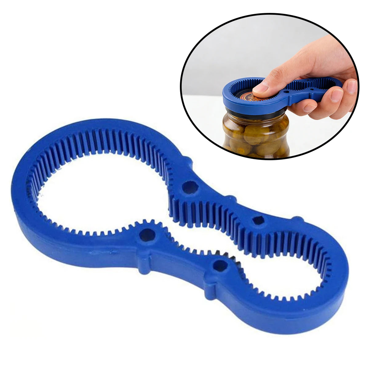 3-in-1 Silicone Jar Opener – Non-Slip Grip for Jars & Bottles