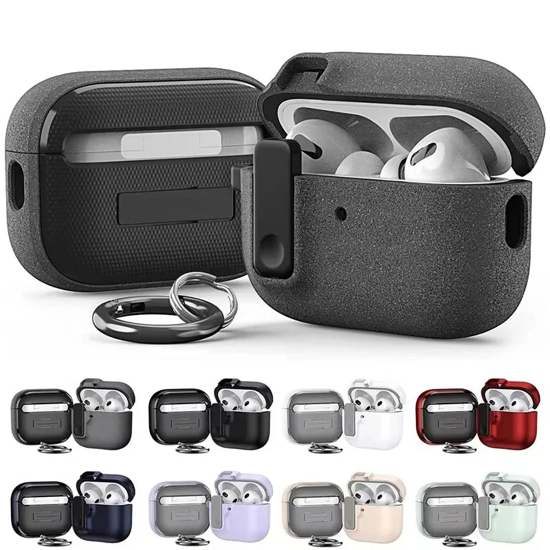 Luxury Earphone Protective Case Airpods 2 Shockproof Headphones Hook