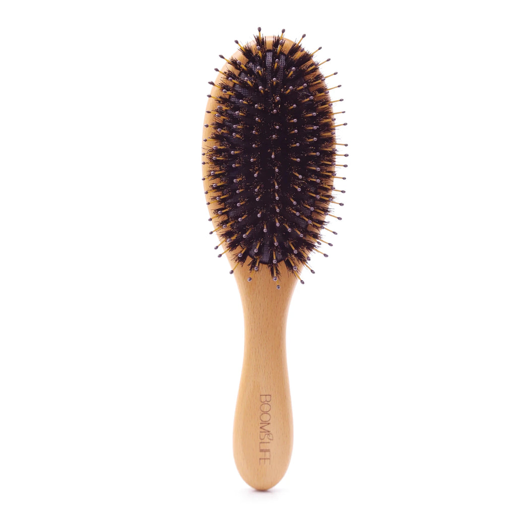 Soft Boar Bristle Hair Brush Women Wood Comb for Hair Head Scalp Massage Detangle Hairbrush for Curly Thick Long Hair Care Tool Zpaxo