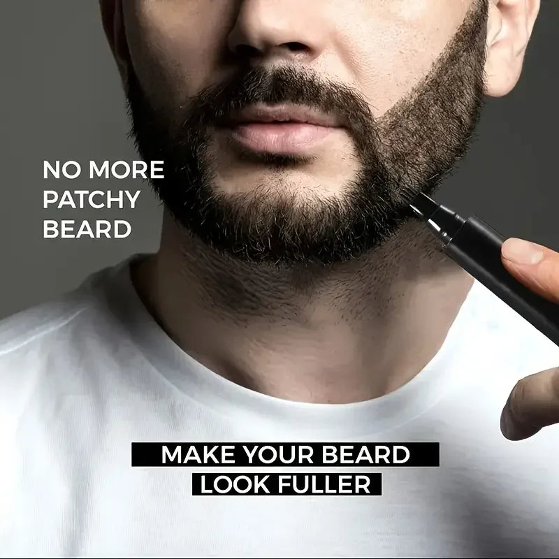 Four-pronged Beard Filler Pen Brush Hairline Eyebrow Powder Stick Zpaxo