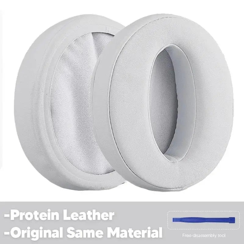 Replacement Ear Pads For Sennheiser HD 450/440/430/458BT/400S/350 BT Headphones Memory Foam Ear Cushions Ear Cover Accessories Zpaxo Leather White