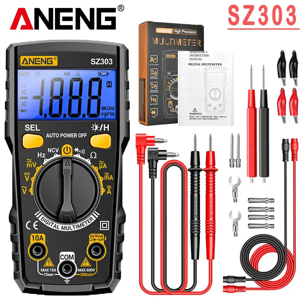 Smart Digital Multimeter Tester ANENG SZ303 Professional AC DC
