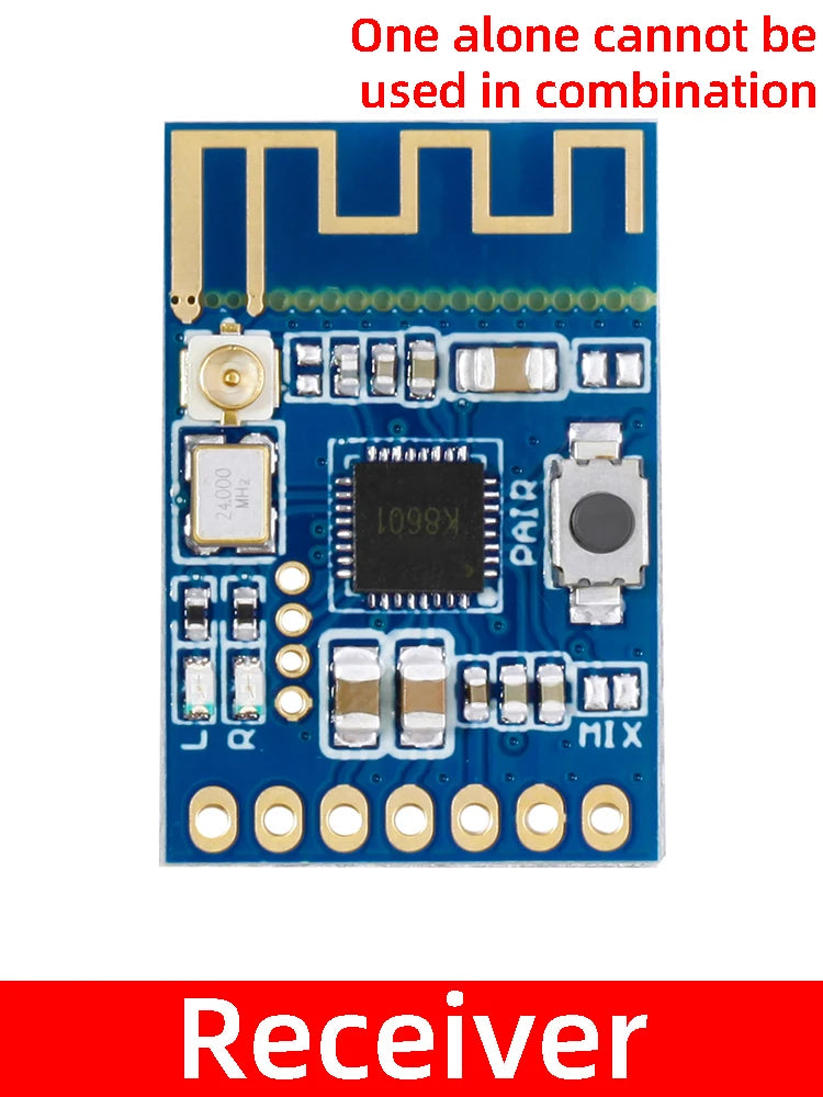 Wireless Audio Microphone Module 3 3V-5 0V Signal Transceiver DIY Zpaxo Receiving Module