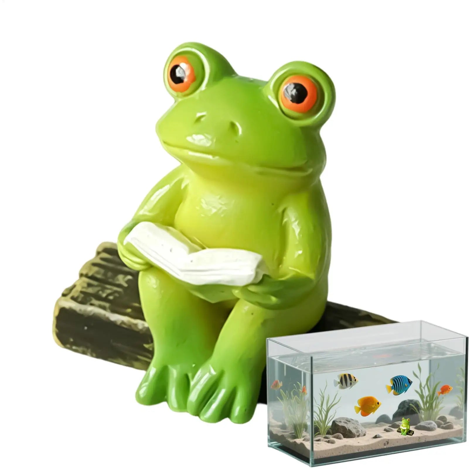 Resin Frog & Animal Figurines – Aquarium, Garden & Tank Decor Resin Garden Figurine Zpaxo