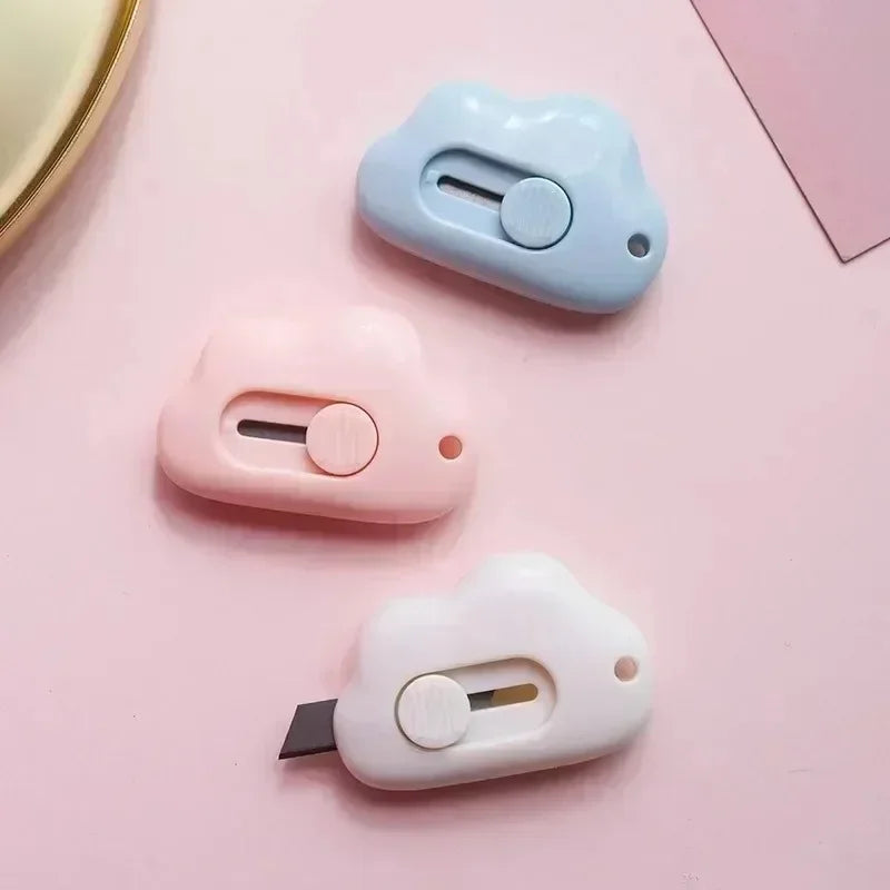 Mini Portable Utility Knife – Cute Rabbit Cloud Paper Cutter