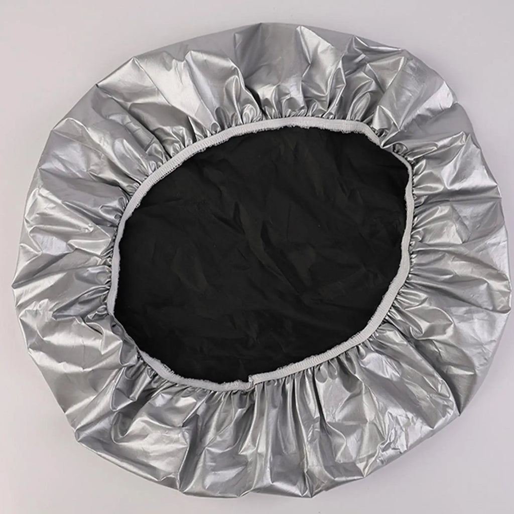 42cm Car Steering Wheel Sun Block Silver Coated Cloth Sun Shade Cover Auto Steering Wheel Sheath Sunscreen Insulation Accessorie Zpaxo