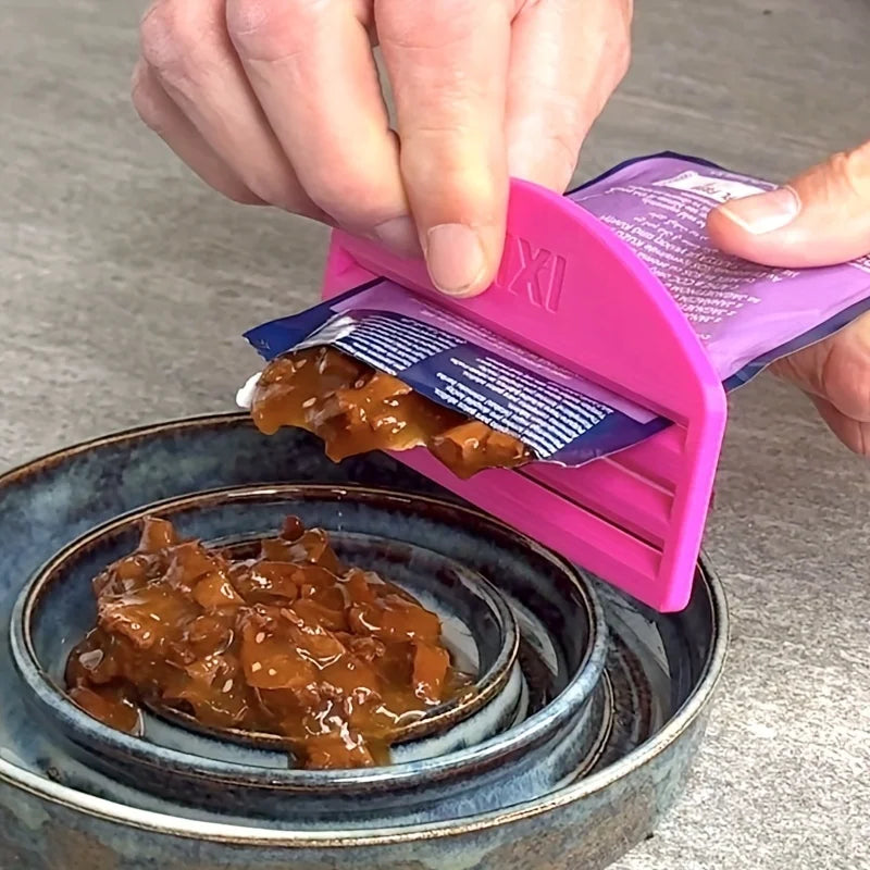 Cat Food Squeezing Practical Tool Pet Feeding Aid Compact Design