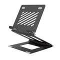 652F Adjustable Folding Laptop Stand Tablet Riser Cooling Bracket Zpaxo Black CN