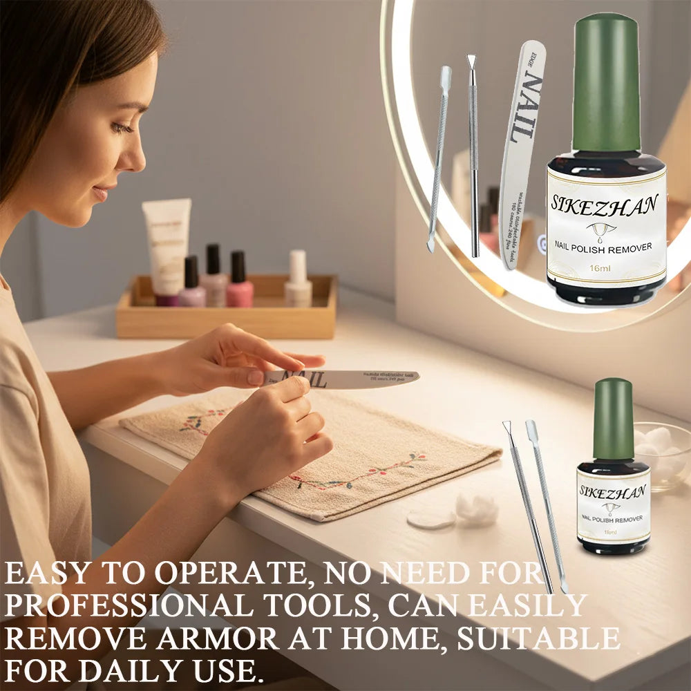 A Portable Home Nail Care Set with Gentle and Quick Removal of Nail Polish Remover and Tool That Does Not Harm The Nails Zpaxo
