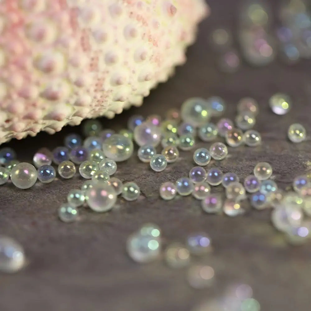 Glass Nail Art Aurora Bubble Beads Mixed 3D Decoration Charms Bead Zpaxo