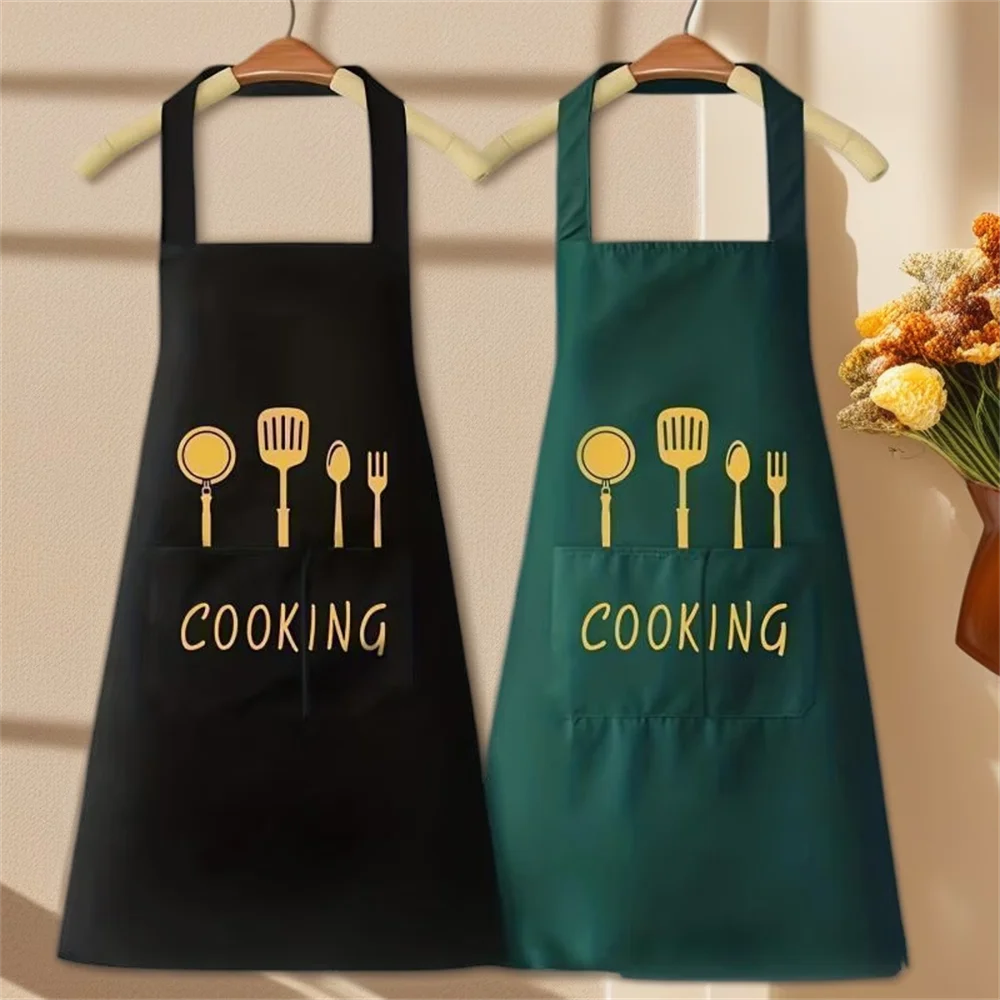 Chef Apron Cooking Utensils Pocket Adjustable Ties Heavy-duty Zpaxo