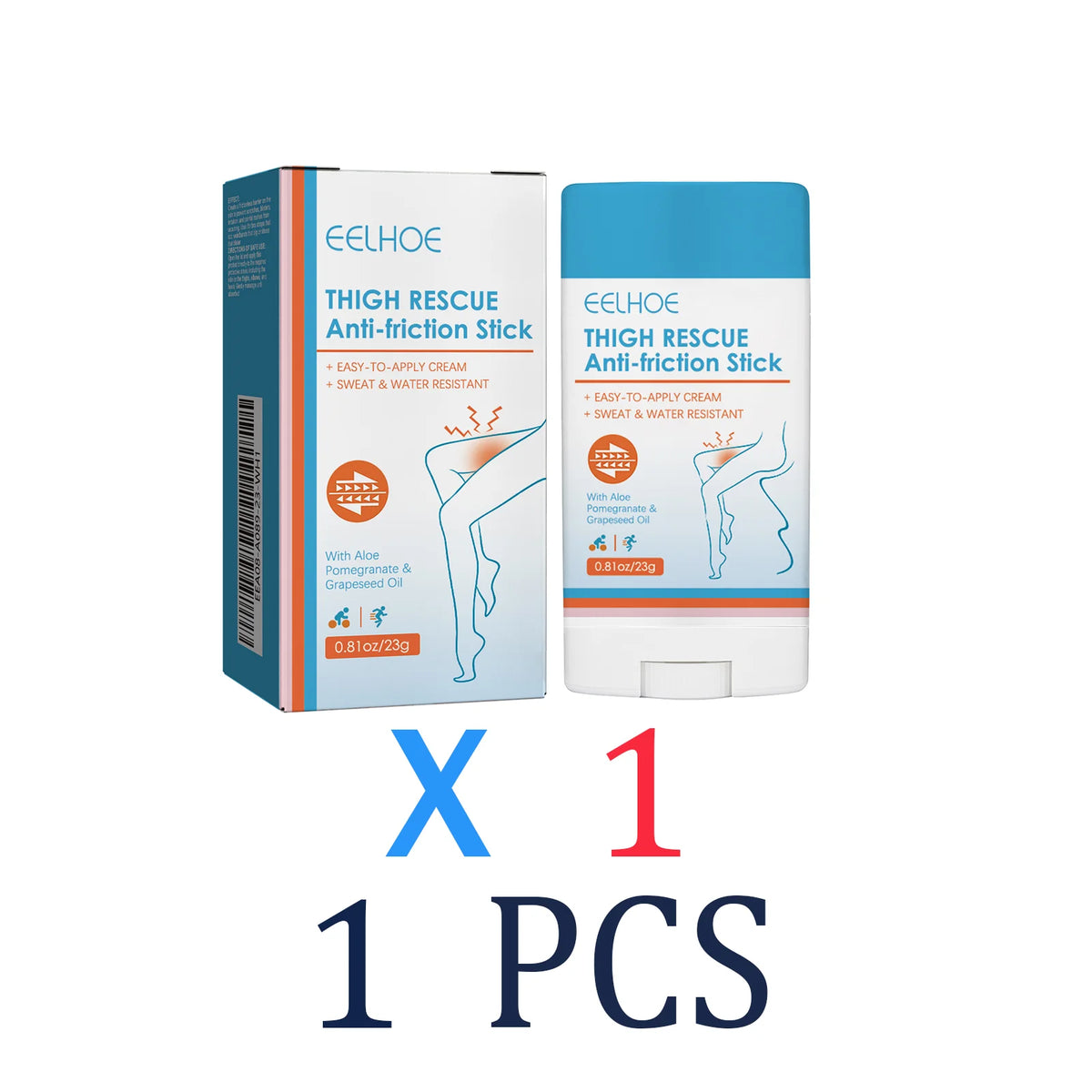 1/2/3/4/5Pcs Anti Chafing Stick Dry Skin Remedy Moisturizing Without Greasiness Gentle Nourishing Thigh Chafing Protection Zpaxo 1 Pcs