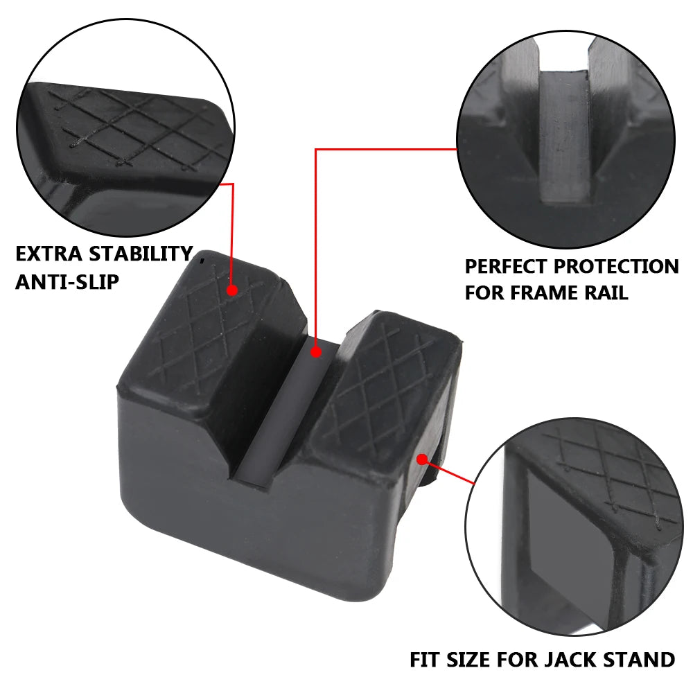 Slotted Jack Pad Car Lift Stand Frame Rail Adapter Rubber Repair Tools Zpaxo