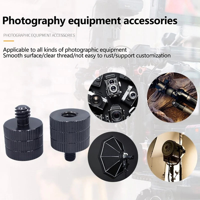1/4 to M4 M5 M6 M8 M10 Conversion Screw 3/8" Male to Female Thread Screw Mount Converter Adapter for Projector Tripod Zpaxo