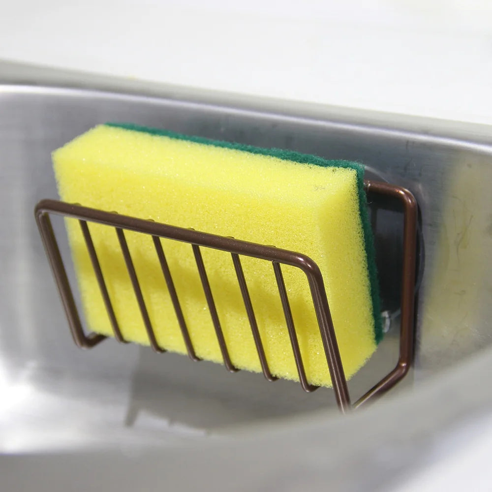 Sink Sponge Holder Rack – Wall Mount Kitchen Organizer