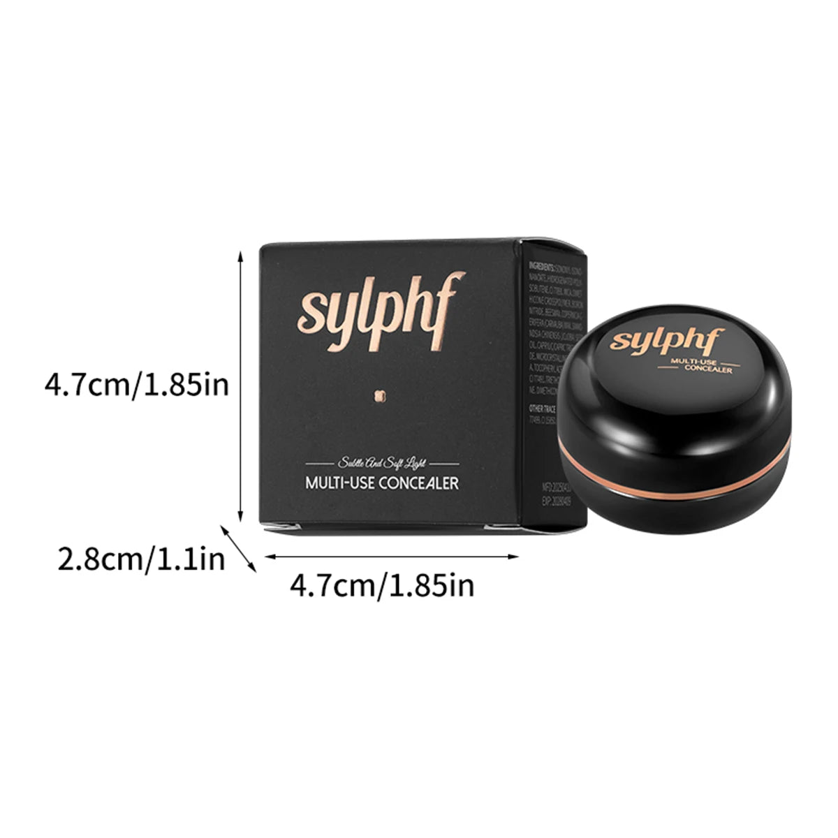 Concealer Waterproof Sweat Proof Light Long-lasting Covers Flaws Dark Zpaxo
