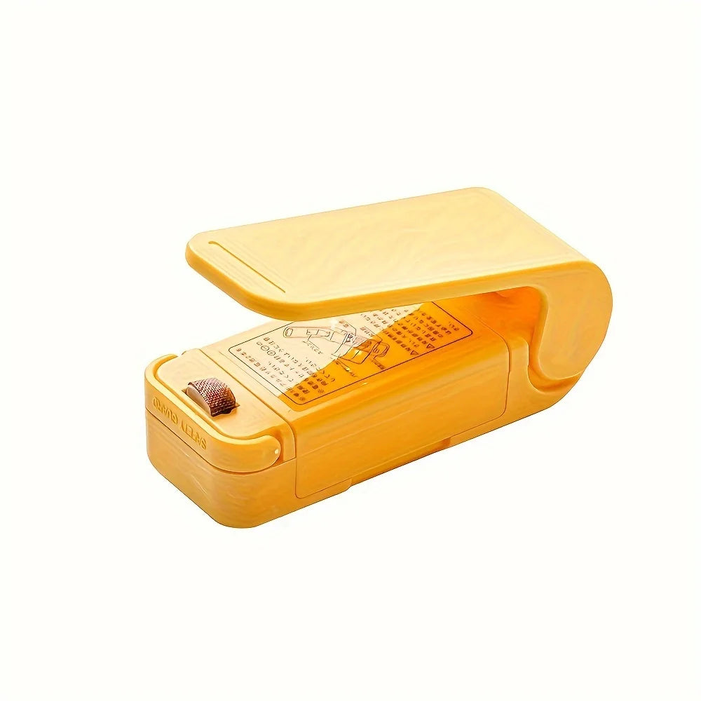 Mini Heat Bag Packaging Sealer Portable Plastic Clip Sealing Machine Zpaxo Yellow