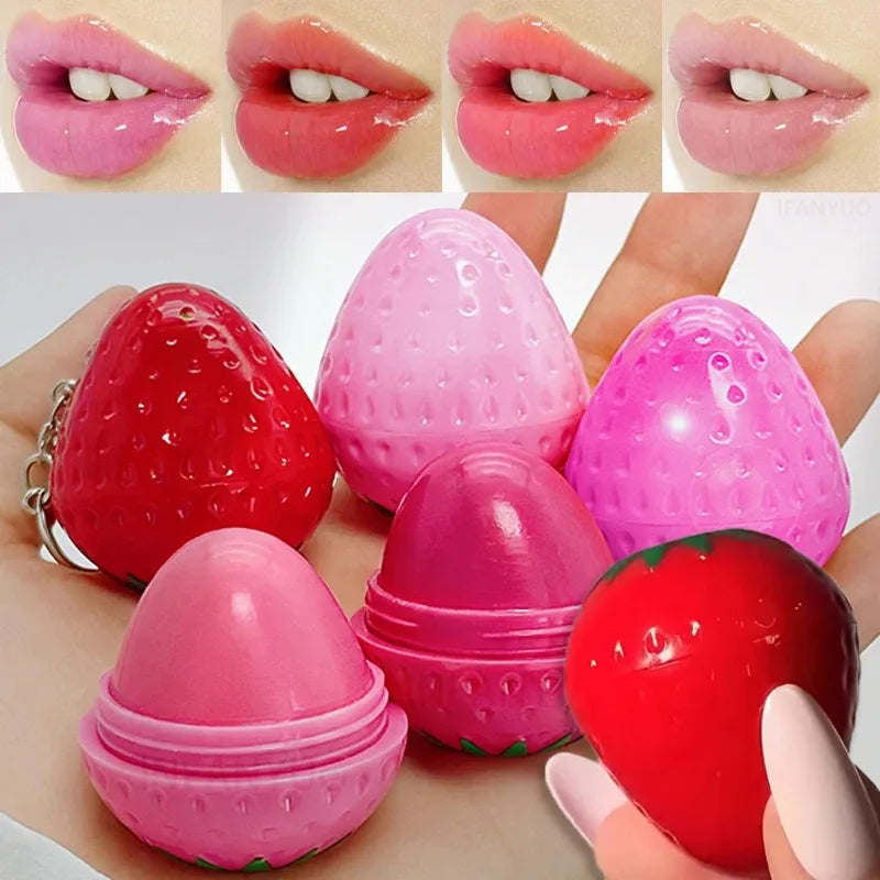 1/4Pcs Strawberry Lip Balm Long-Lasting Moisturizing Repair Hydrating Red Lipstick Set Fruits Repair Dry Lip Care Cosmetics Gift Zpaxo