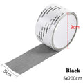 1ps Easy-to-Apply Waterproof Window Screen Repair Tape – Keep Mosquitoes Out with Our Anti-Insect, Self-Adhesive Mesh Patch Zpaxo BLACK
