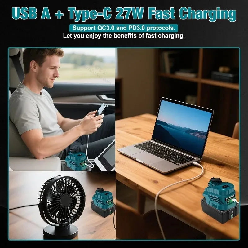 Makita 18V to 12V 240W Power Adapter – Buck Converter