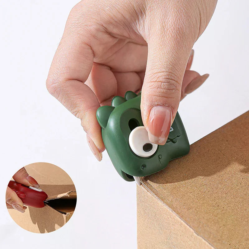 Minimalist Portable Mini Envelope Opener Magnetic Refrigerator Magnets Cute Dinosaur-Shaped Paper Knife For Office & Unboxing I Zpaxo