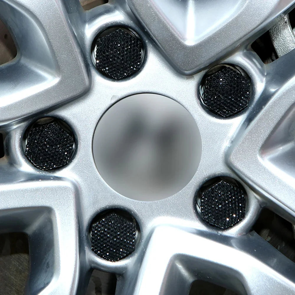 Diamond Wheel Nut Caps – Anti-Rust Hub Screw Covers 20pc Set