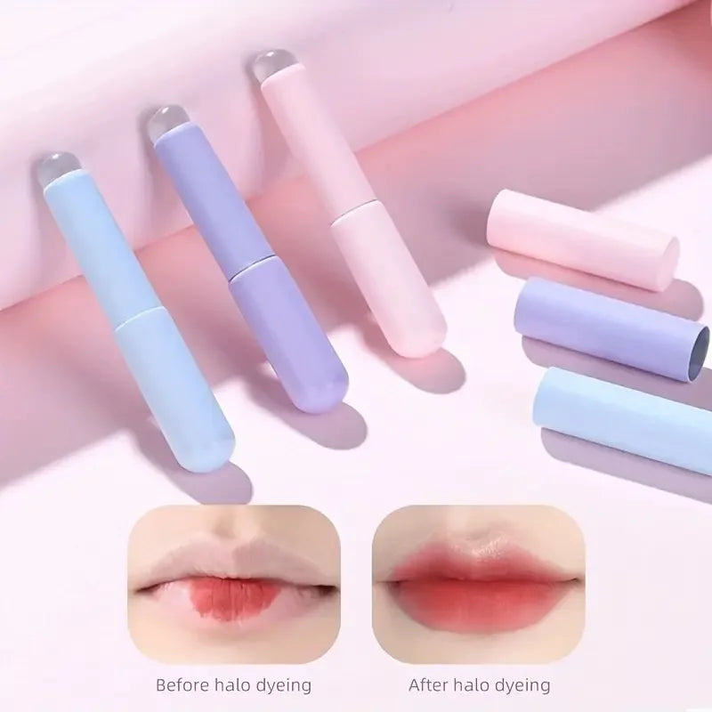 New color silicone lip brush with cover is suitable for concealer mouth blush dye brush, seamless mini portable cosmetic brush Zpaxo