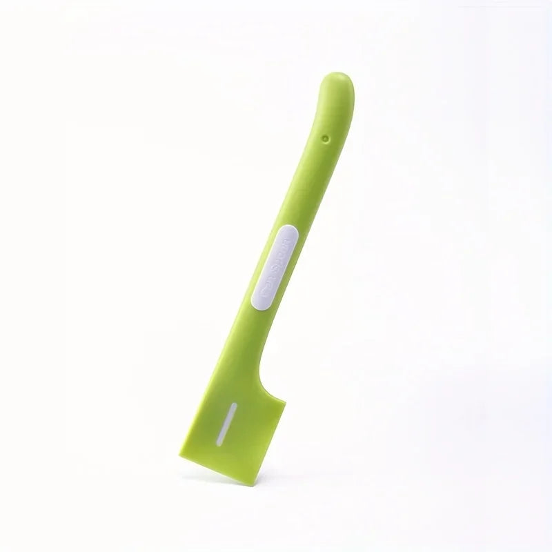1pc/1set Pet Canned Spoon 3 in 1 Universal Sealing Lids Feeding Stirring Long Handle Cat Scoop Pet Feeding Tableware Accessories Zpaxo Spoon green