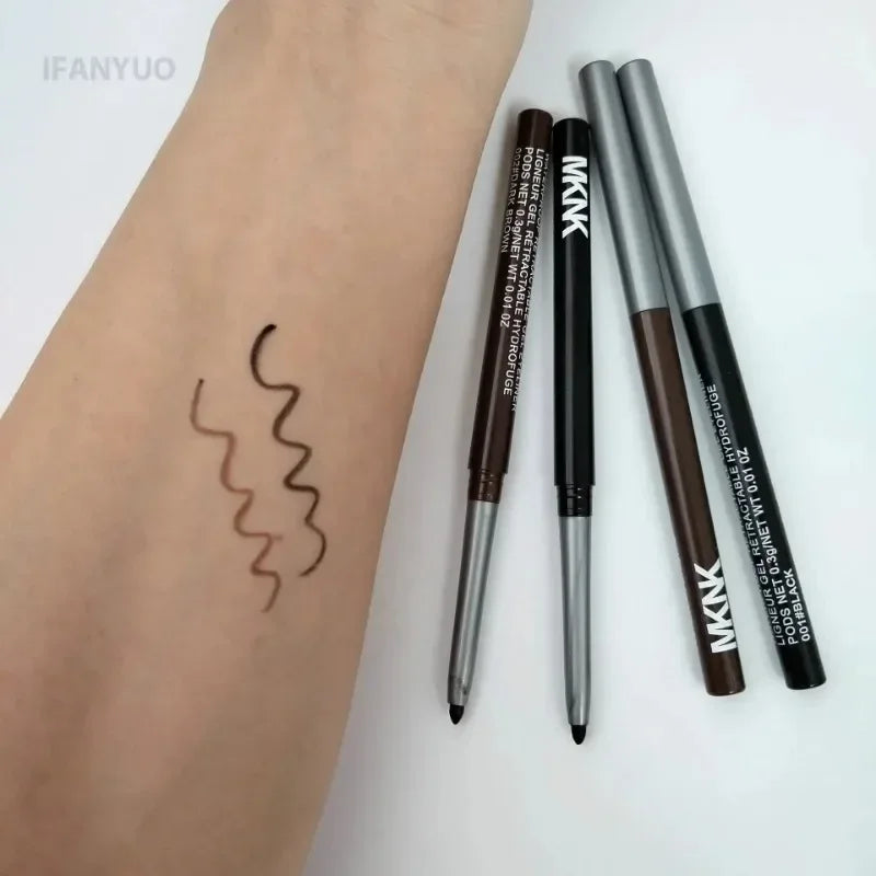 Waterproof Black Eyeliner Pencil Smooth Smudge-proof Long-lasting