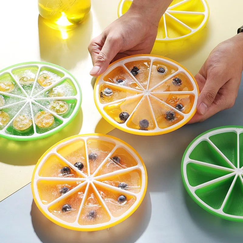 Lemon Shape Silicone Ice Mold Food Grade Easy Release Cocktails