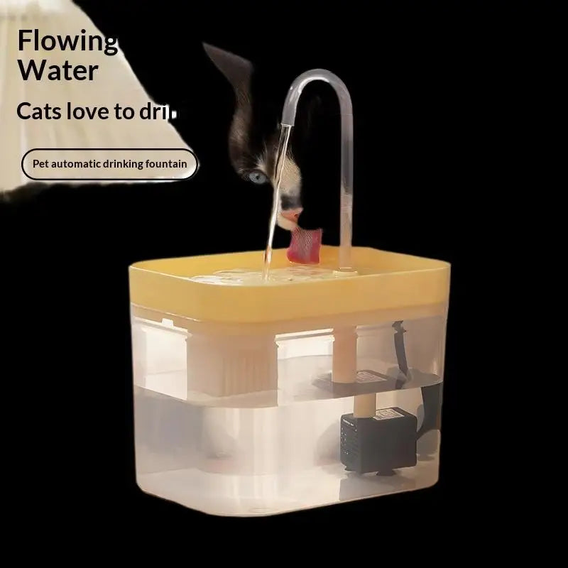 Automatic Pet Dog Cat Water Dispenser Fountain Loop Mute Pump Smart Zpaxo