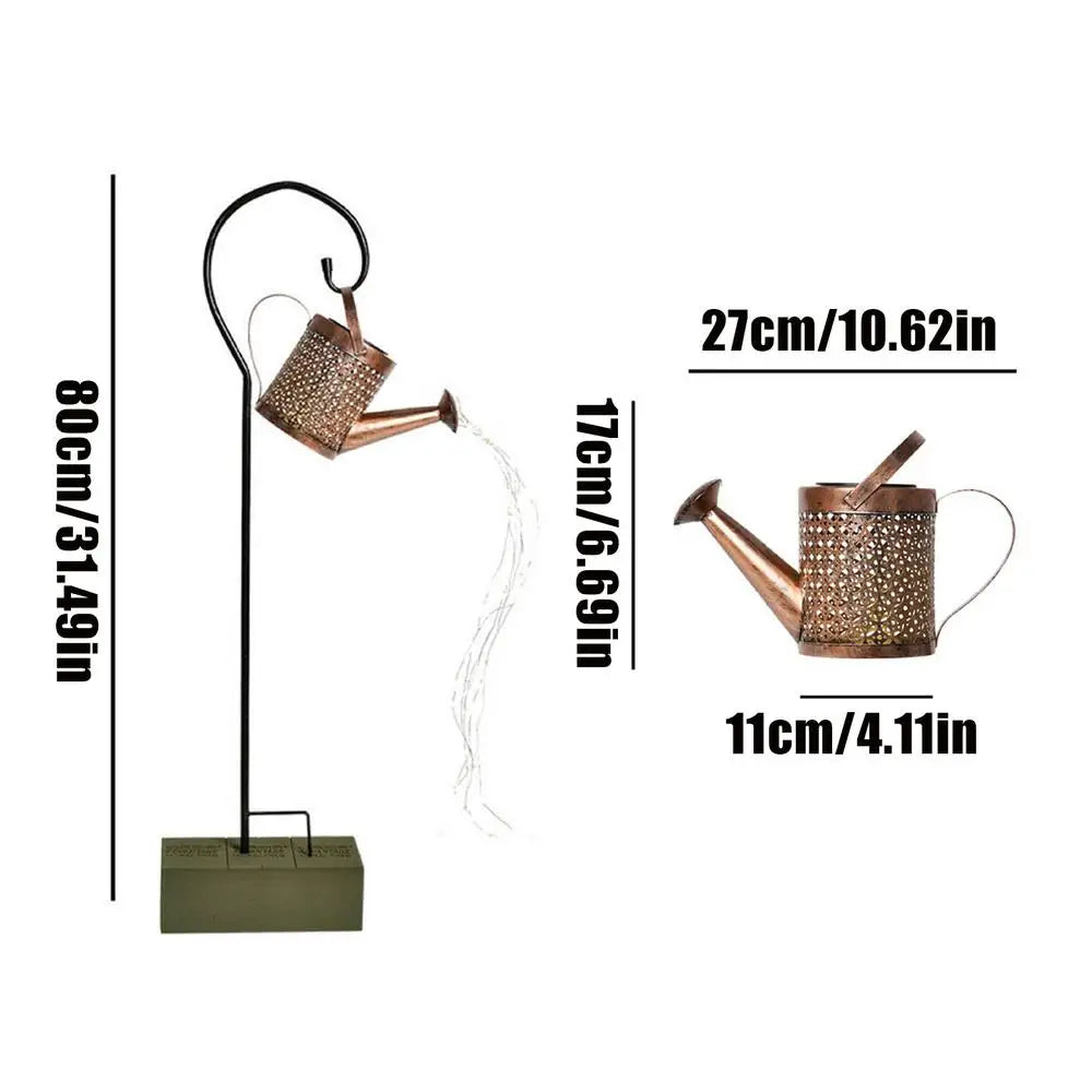 Outdoor Solar Lanterns Waterproof Watering Can Light Decorative