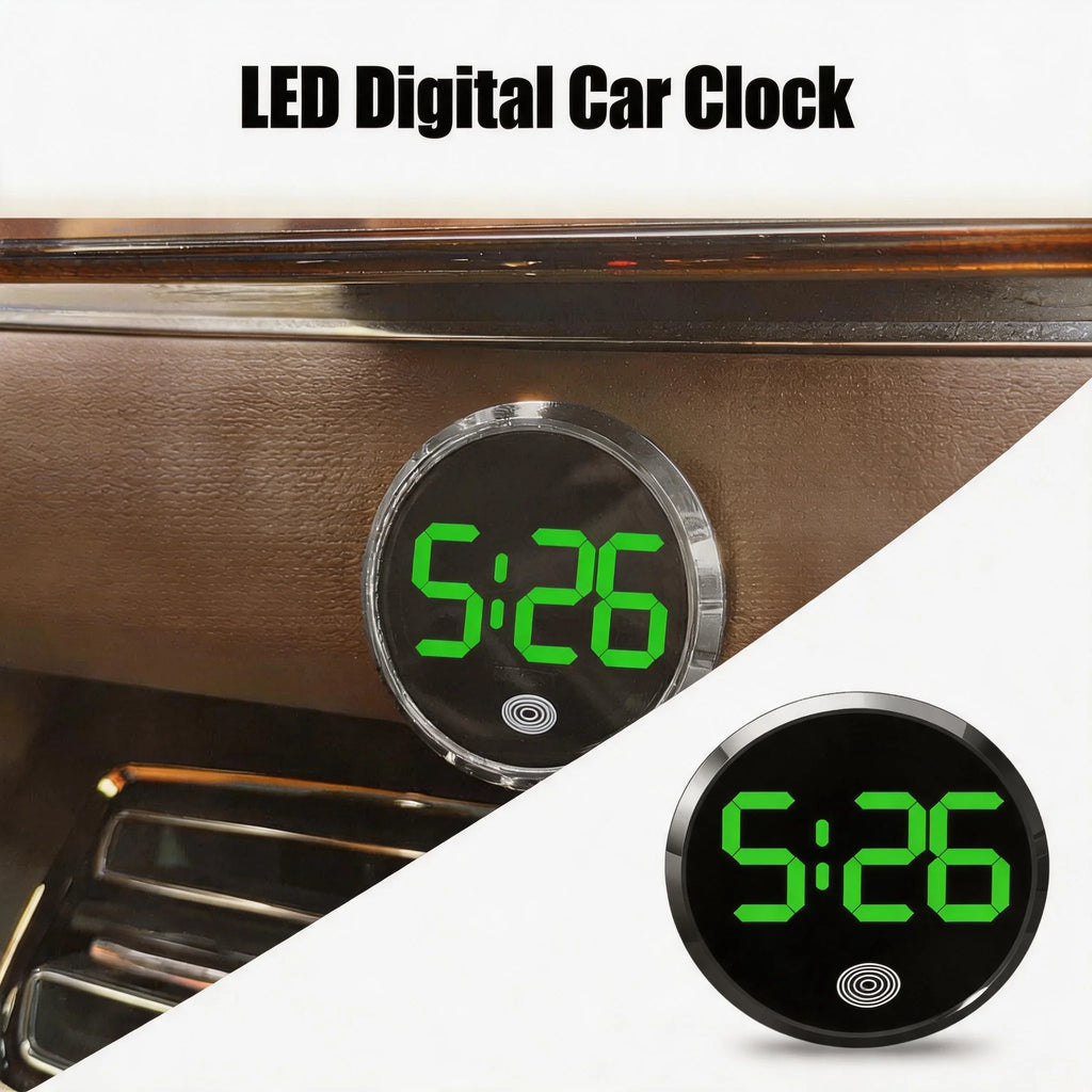 Car LED Dashboard Clock – Touch-Control Digital Display