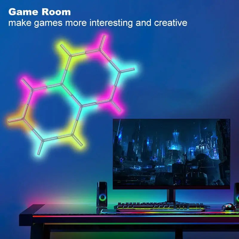 Diy Graffiti Wifi Full Rgb Smart Lights Patching Y-shaped Esports Zpaxo