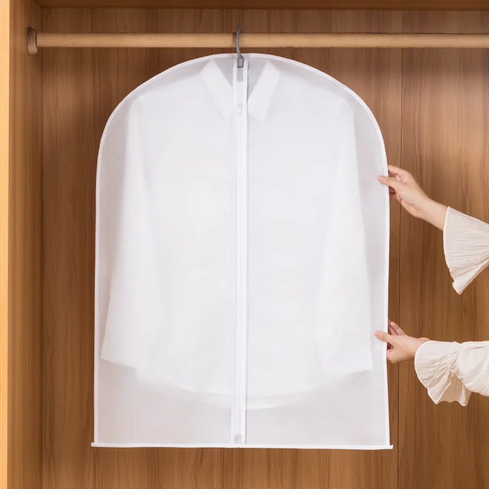 2-Pack Transparent Garment Dust Covers | Zippered Hanging Bags Garment Dust Cover Zpaxo 2PCS 60*100cm