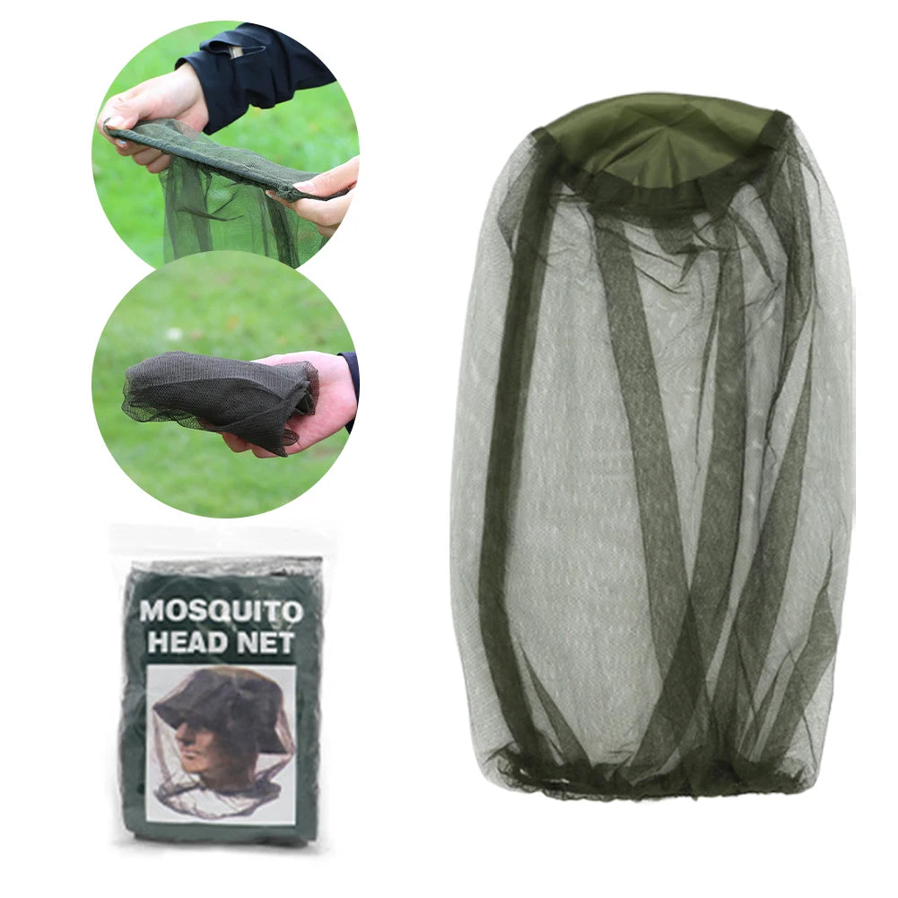 3Pcs Insect Shield Face Mask Cover Net Face Neck Fly Netting Hood for Outdoor Fishing Camping Hiking Zpaxo