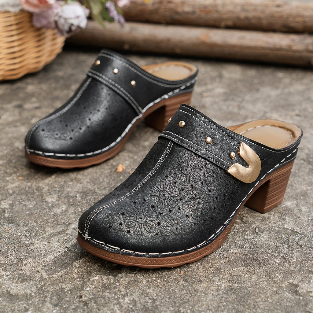 Women Slippers Chunky Heels Platform Sandals Height Increase Lady Zpaxo