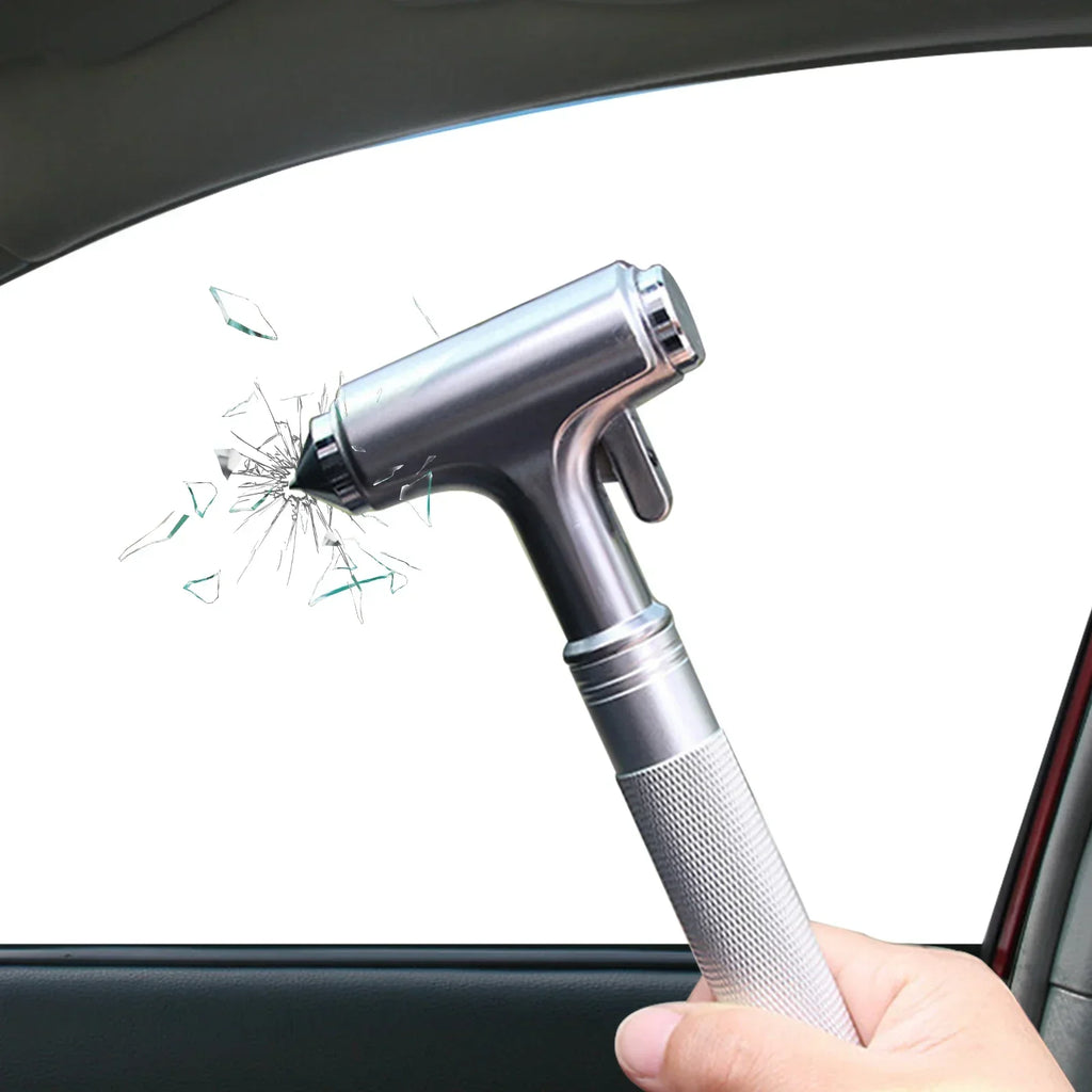 Car Safety Hammer – Window Breaker & Seatbelt Cutter Tool