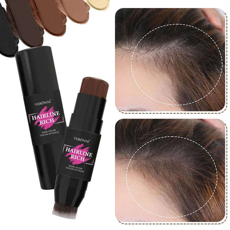 Hair Line Repair Stick Pen Black Root Cover Up Natural Hair Filling Hairline Shadow Powder Hair Coverage Hairline Rich Stick Zpaxo