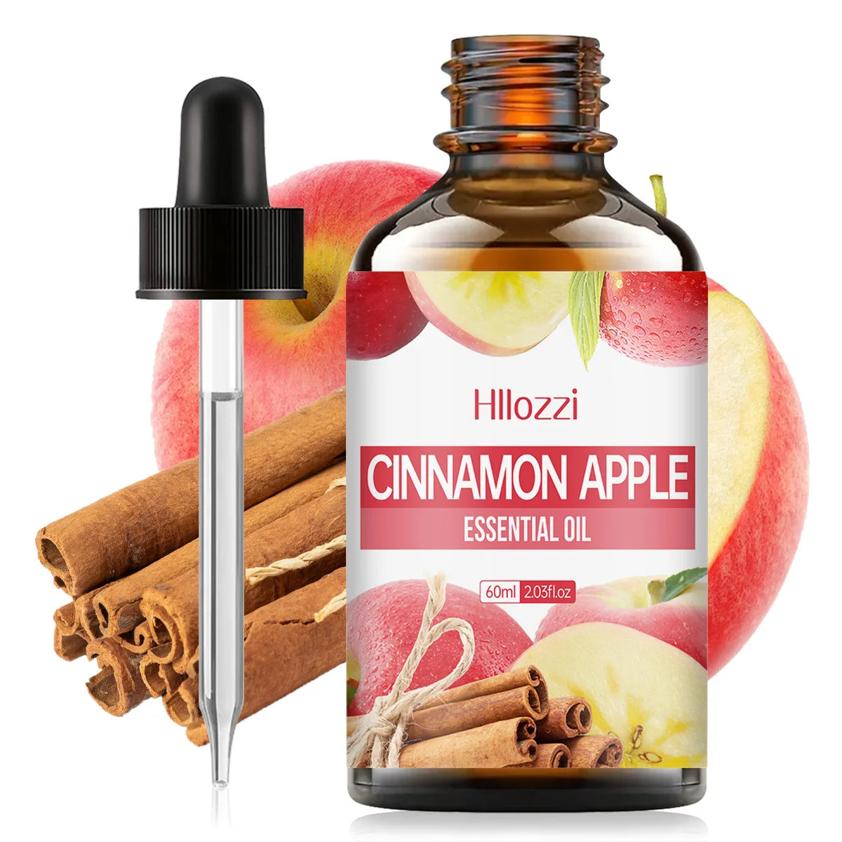 CINNAMON APPLE ESSENTIAL OIL high-quality moisturizing nourishing massage oil with refreshing scent, suitable for all skin types Zpaxo 60ml CINNAMON APPLE Other