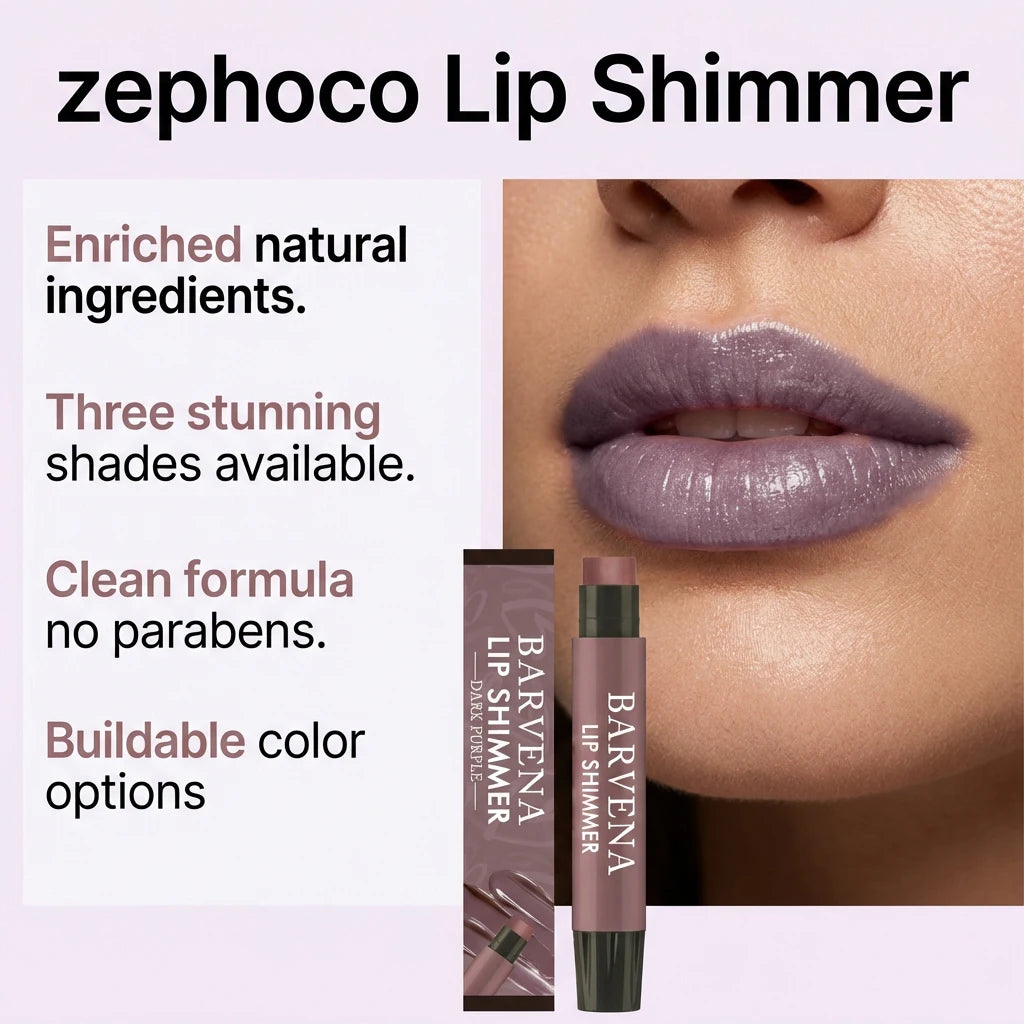 Dark Purple Tinted Lip Balm Stick – Moisturizing Shimmer Gloss Tinted Lip Balm Zpaxo