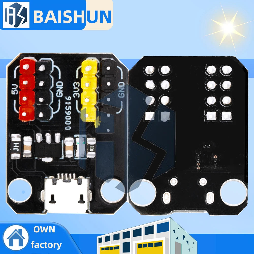 AMS1117 Voltage Regulator Module Micro USB Power Supply Board 3 3V 5V Zpaxo ams1117